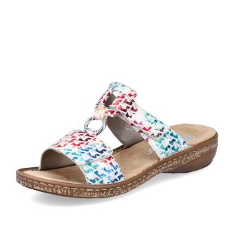 Dámské nazouváky RIEKER 628P9-90 bílá S5