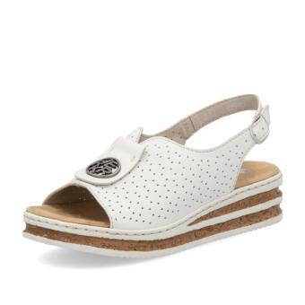 Dámské sandály RIEKER 62902-80 bílá S5