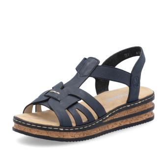 Dámské sandály RIEKER 62918-14 modrá S6
