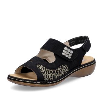 Dámské sandály RIEKER 65989-01 černá S6