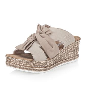 Dámské nazouváky RIEKER 68789-62 béžová S6