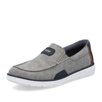 Pánské mokasíny RIEKER 08651-40 šedá S5