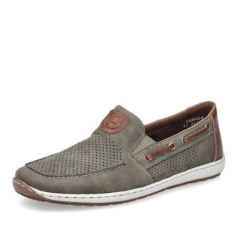 Pánské mokasíny RIEKER 08866-54 zelená S5