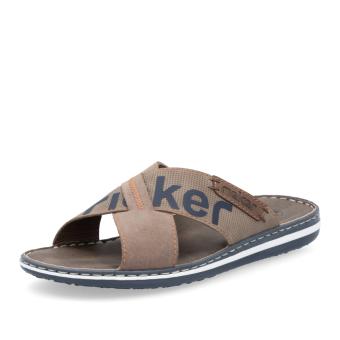 Pánské nazouváky RIEKER 21098-64 béžová S5