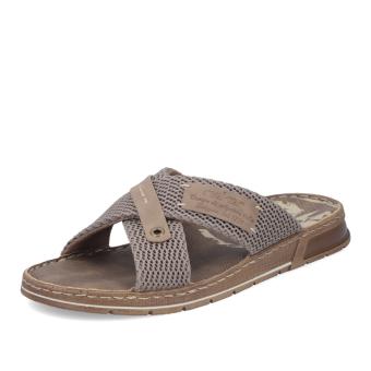 Pánské nazouváky RIEKER 21239-64 béžová S5