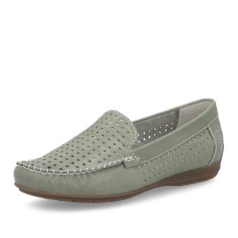 Dámské mokasíny RIEKER 40269-52 zelená S5