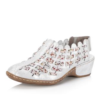 Dámské sandály RIEKER 47156-41 stříbrná S5