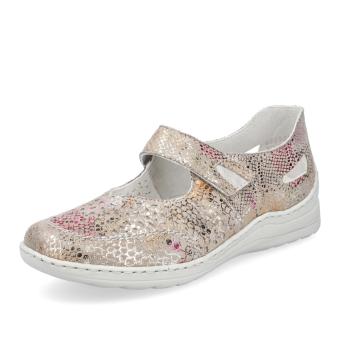 Dámské polobotky RIEKER 48996-90 béžová S5