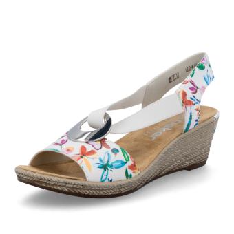 Dámské sandály RIEKER 624H6-91 bílá S5