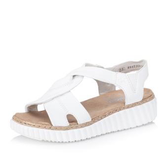 Dámské sandály RIEKER 63261-80 bílá S6