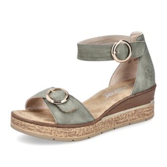 Dámské sandály RIEKER 63780-52 zelená S5