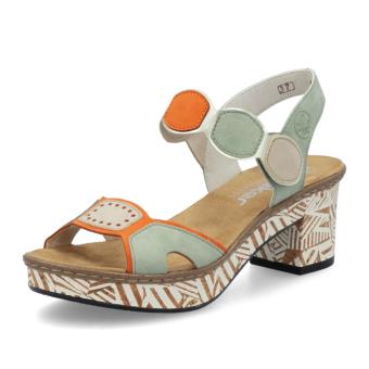 Dámské sandály RIEKER 63876-91 zelená S6