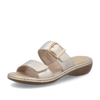 Dámské nazouváky RIEKER 65957-90 zlatá S5