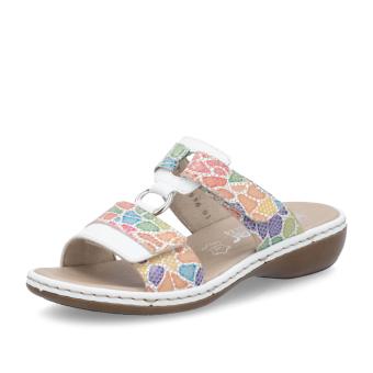 Dámské nazouváky RIEKER 659X6-91 bílá S5