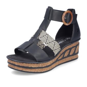 Dámské sandály RIEKER 68182-00 černá S5