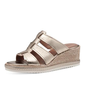 Dámské nazouváky TAMARIS 27217-44-900 zlatá S5