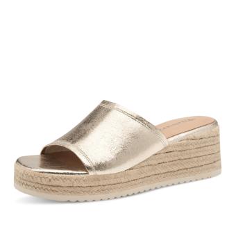 Dámské nazouváky TAMARIS 27222-44-900 zlatá S5