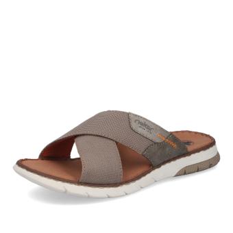 Pánské nazouváky RIEKER 25250-64 béžová S6