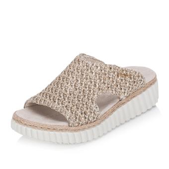 Dámské nazouváky RIEKER 69280-60 béžová S6