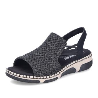 Dámské sandály RIEKER 66241-00 černá S6