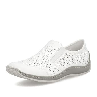 Dámské mokasíny RIEKER L1756-80 bílá S6