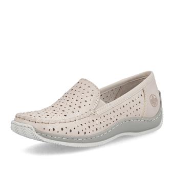 Dámské mokasíny RIEKER L1767-60 béžová S6