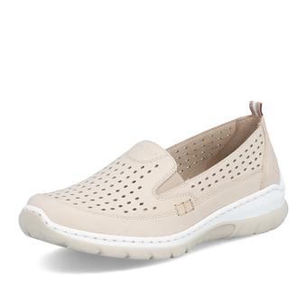 Dámské mokasíny RIEKER L32F4-60 béžová S6