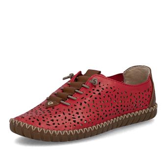 Dámské polobotky RIEKER M2856-33 červená S6