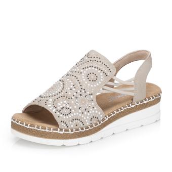 Dámské sandály RIEKER V1246-62 béžová S6