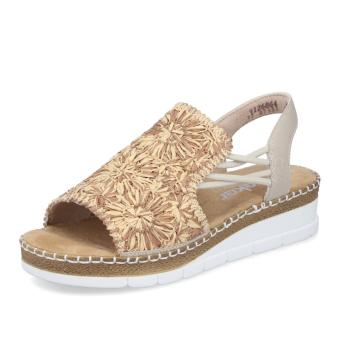 Dámské sandály RIEKER V1268-64 béžová S6