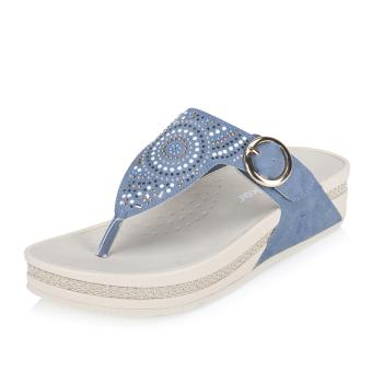 Dámské žabky RIEKER V1465-14 modrá S6