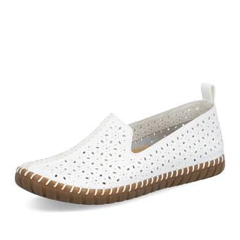 Dámské mokasíny RIEKER M2853-80 bílá S6