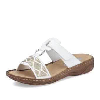 Dámské nazouváky RIEKER V2864-80 bílá S6