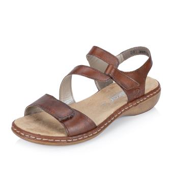 Dámské sandály RIEKER 659C7-24 hnědá S6