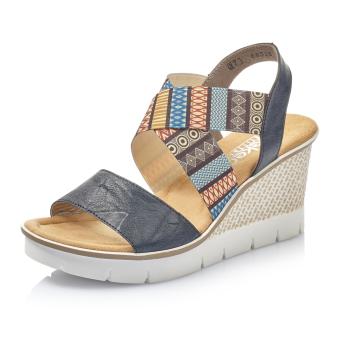 Dámské sandály RIEKER 68518-14 modrá S3