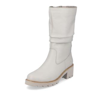 Dámské kozačky REMONTE D0A75-80 bílá W2