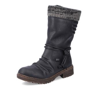 Dámské kozačky RIEKER Z4755-00 černá W5
