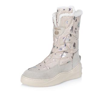 Dámské kozačky IBERIUS 332-W18-122 béžová W3