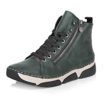 Dámská kotníková obuv RIEKER 45920-54 zelená W5