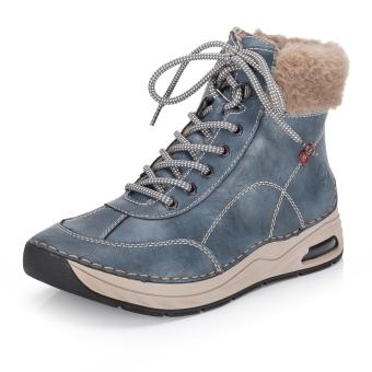 Dámská kotníková obuv RIEKER 44530-14 modrá W5