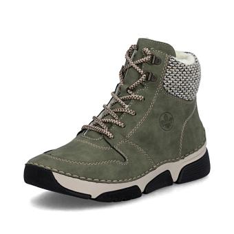 Dámská kotníková obuv RIEKER 45955-54 zelená W5