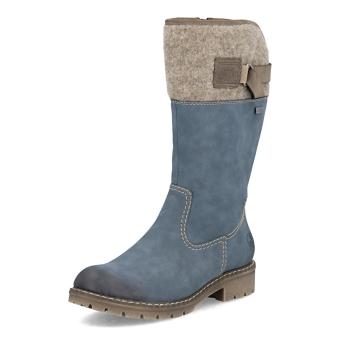 Dámské kozačky RIEKER Y9190-12 modrá W5