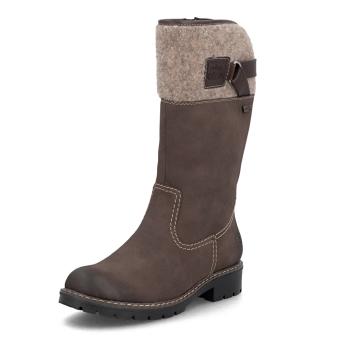 Dámské kozačky RIEKER Y9190-25 hnědá W5