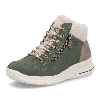 Dámská kotníková obuv RIEKER L7701-54 zelená W5