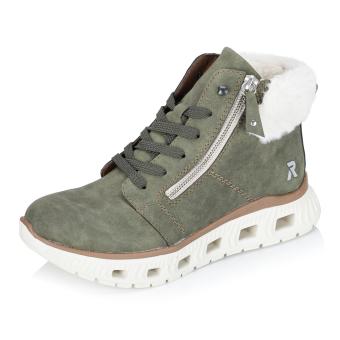 Dámská kotníková obuv RIEKER M6014-54 zelená W5