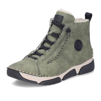 Dámská kotníková obuv RIEKER 45912-54 zelená W6