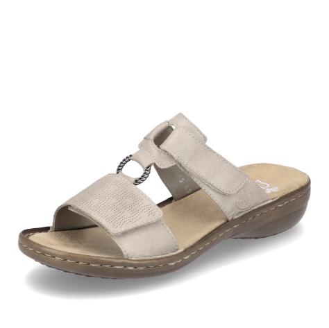 Dámske šľapky RIEKER 60885-62 béžová S5