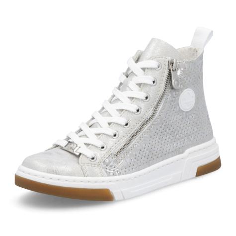 Dámske tenisky RIEKER N3945-40 strieborná S5