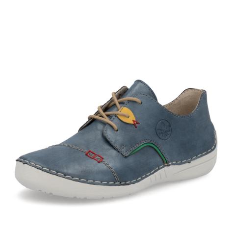Dámské polobotky RIEKER 52528-14 modrá S5