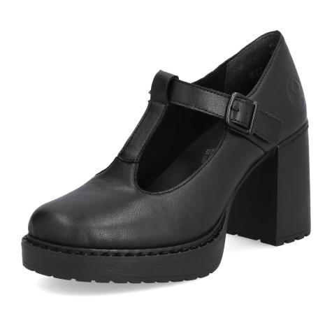 Dámske poltopánky RIEKER Y4160-00 čierna S5